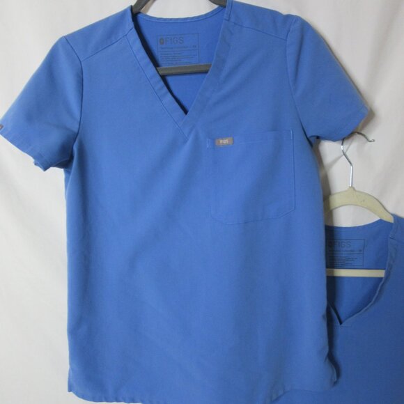 Figs Scrub Women's Tops Technical Collection Set of 2 Blue Size Extra Small - Picture 9 of 11